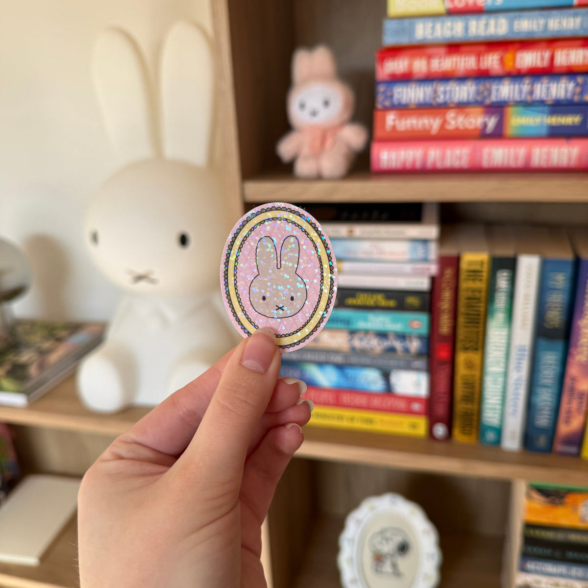 Bunny holographic sticker