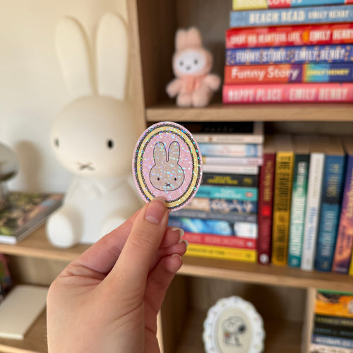 Bunny holographic sticker
