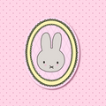Bunny holographic sticker