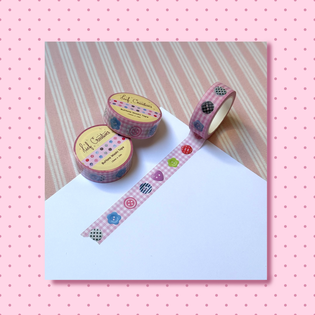 Buttons washi tape