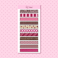 Cherry washi tape sticker sheet