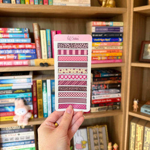Cherry washi tape sticker sheet