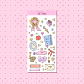 Crafty girl sticker sheet