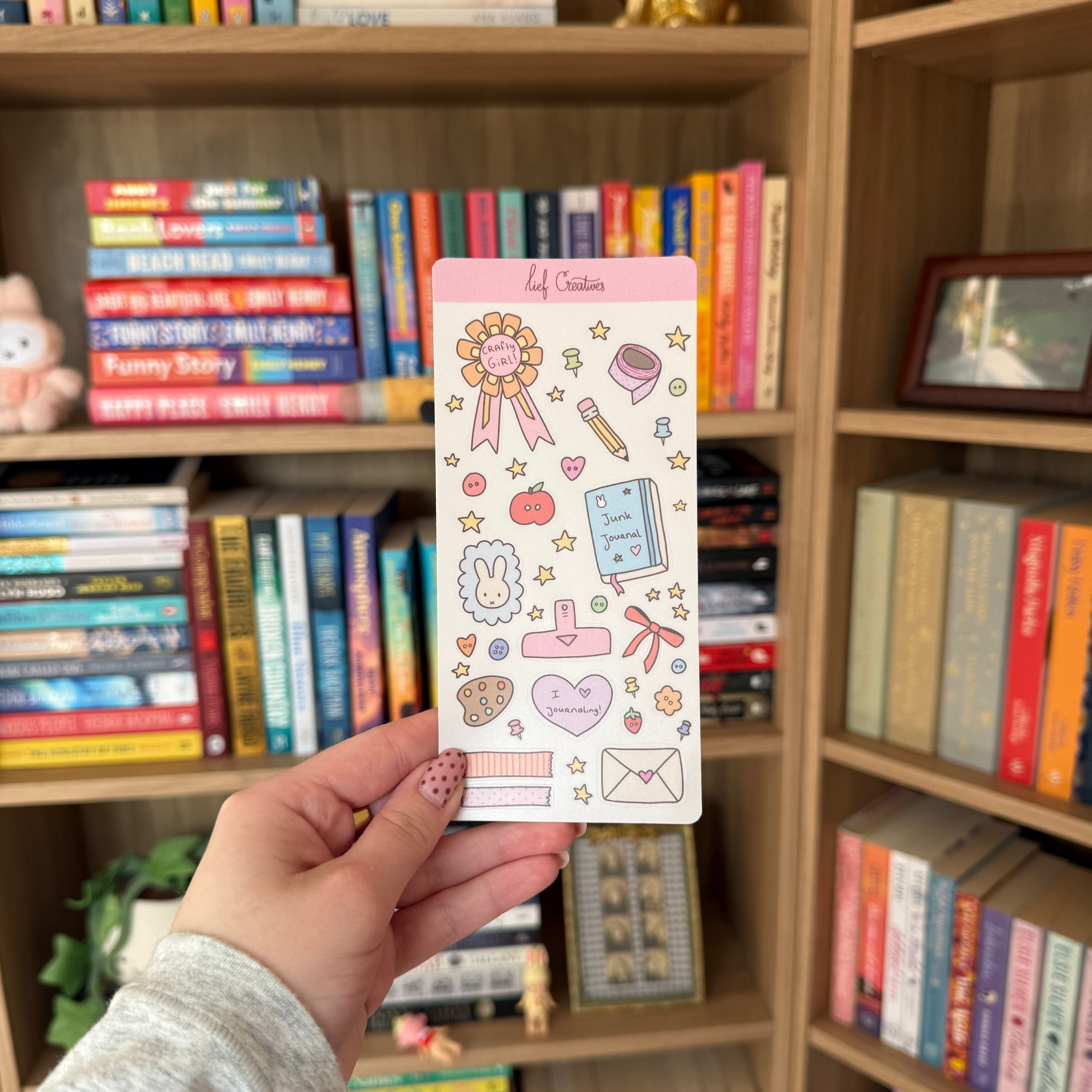 Crafty girl sticker sheet