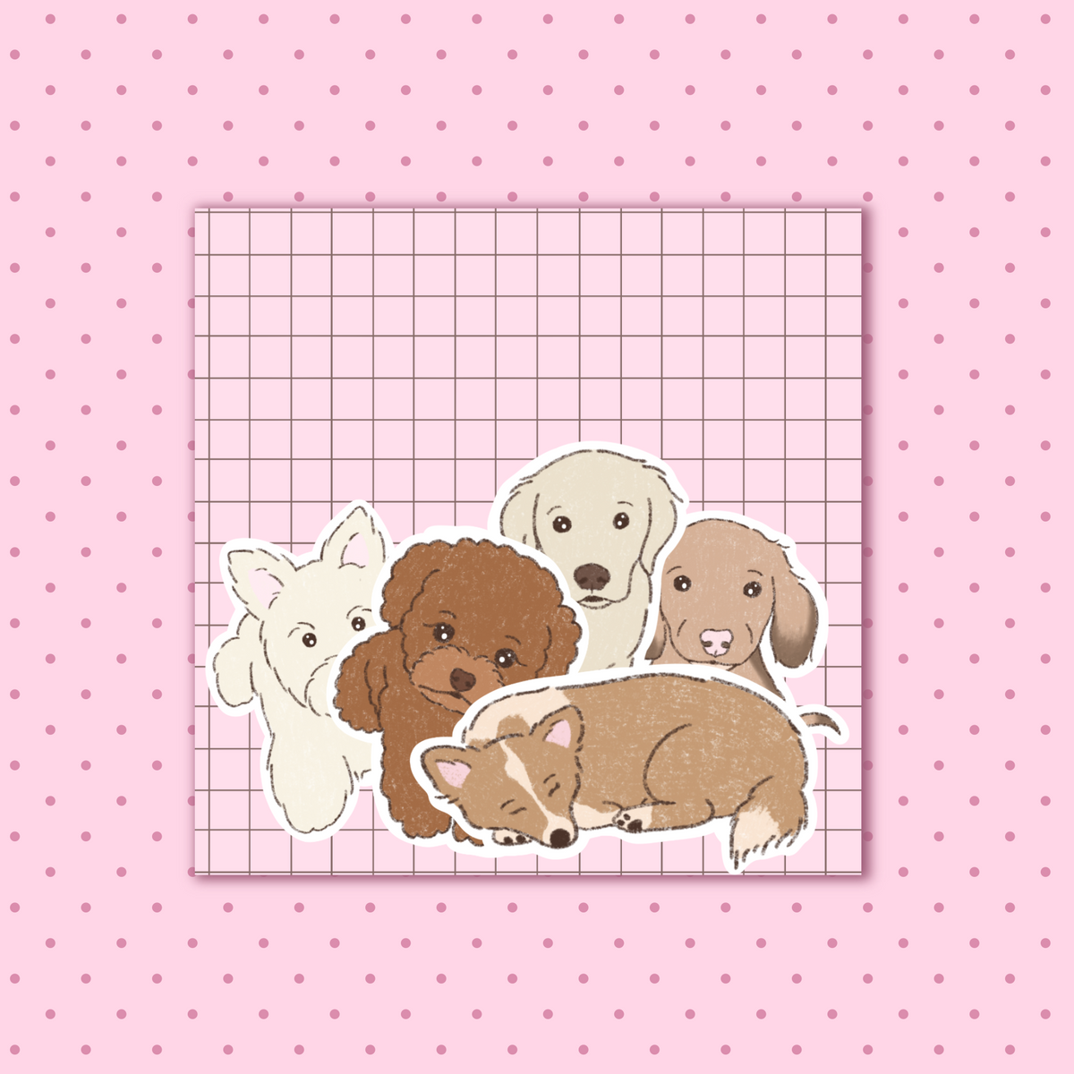 Cute dogs sticker pack