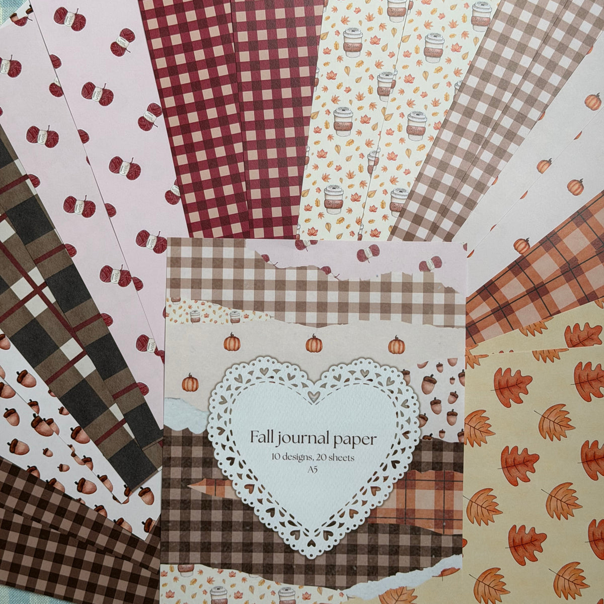A5 fall journal paper pack