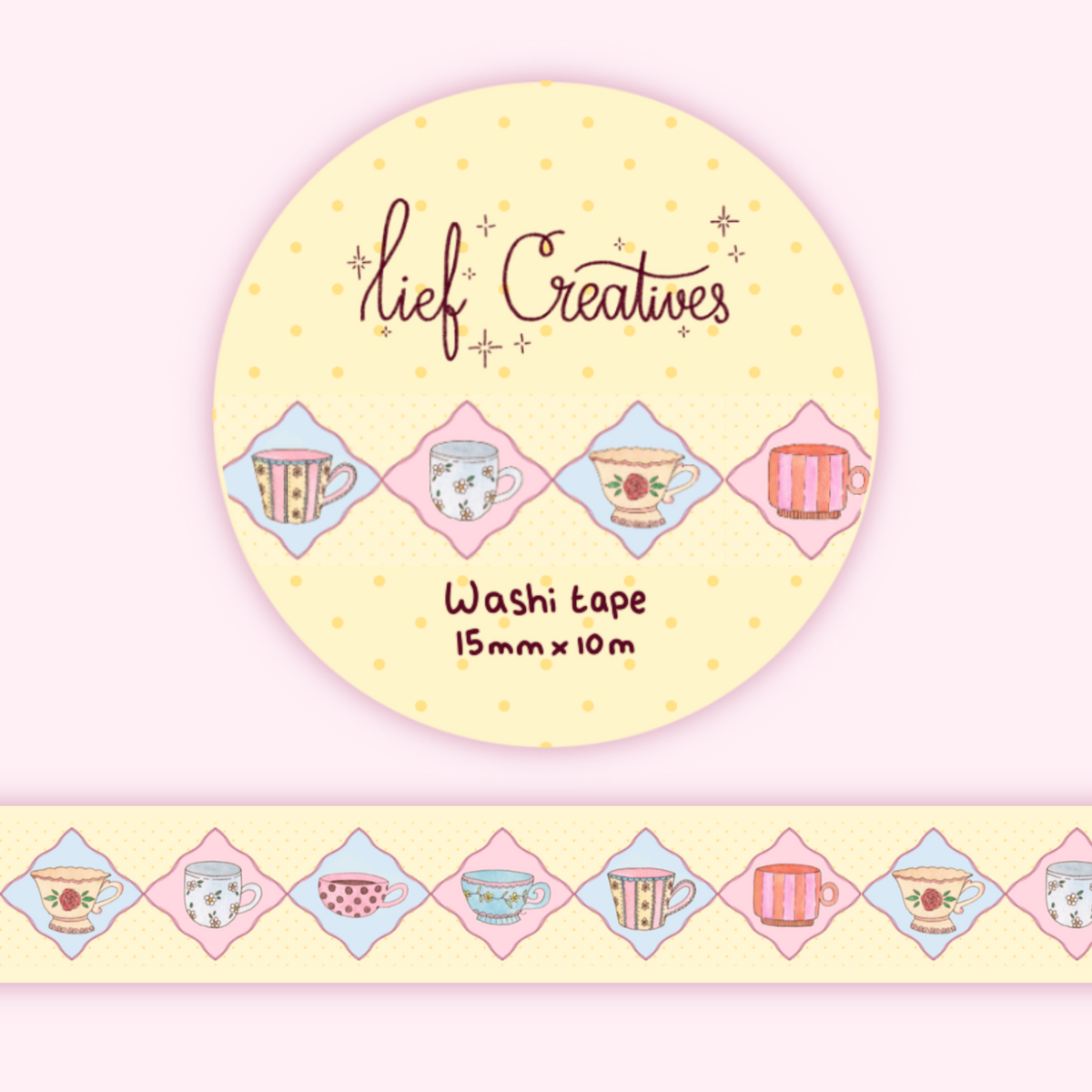 Mugs washi tape