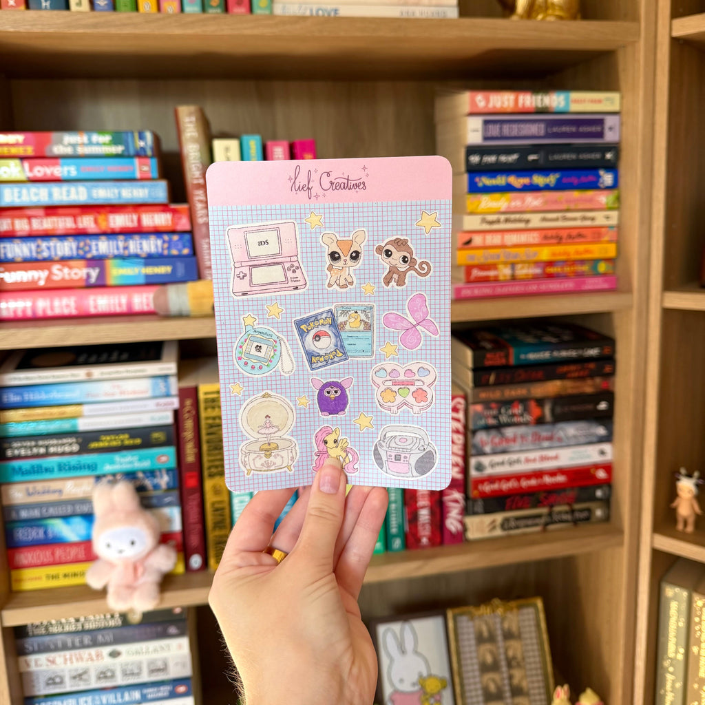 Nostalgia sticker sheet A6