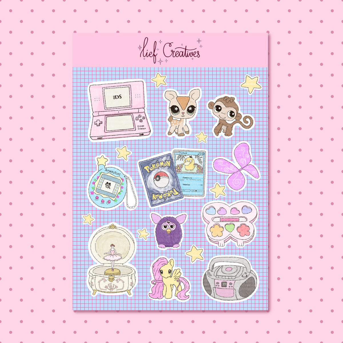 Nostalgia sticker sheet A6