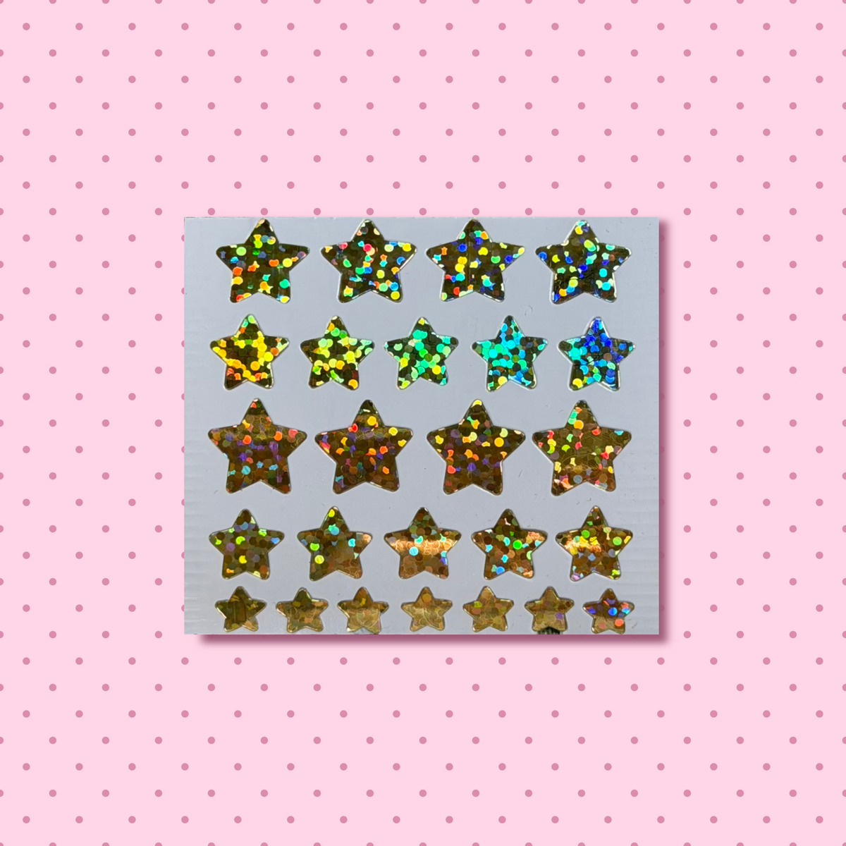 Prismatic gold stars - Sticker Magic