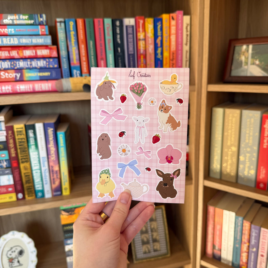 Spring cuties sticker sheet A6
