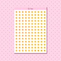 Sunny letter sticker sheet