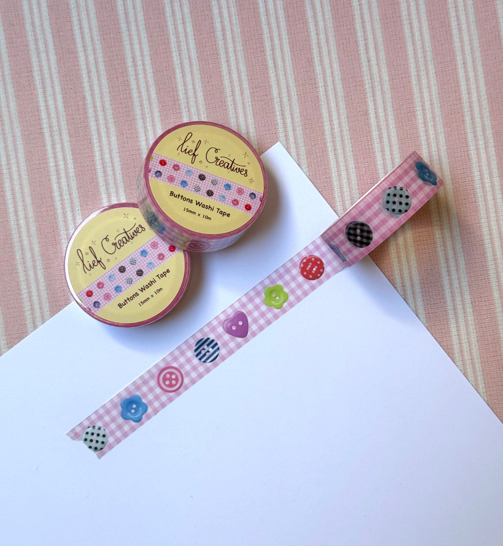 Buttons washi tape